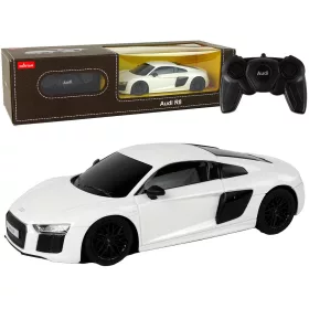   Autó távirányítós autó RC Audi R8 Rastar Pilot fehér 1:24