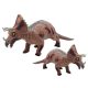 Nagy Triceratops dinoszaurusz figura hanggal 36 cm barna