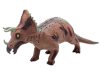 Nagy Triceratops dinoszaurusz figura hanggal 36 cm barna