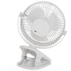 AD 7342 fehér asztali ventilátor csipesszel | újratölthető | 15,5 cm | 360°-os forgatás | usb-c |