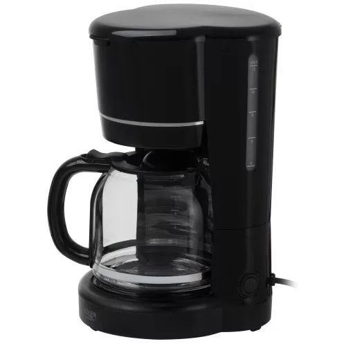 AD 4383 fekete csepegtetős kávéfőző őrölt kávéhoz 1,5 l