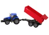 Traktor pótkocsival Mezőgazdasági jármű Kék Farm