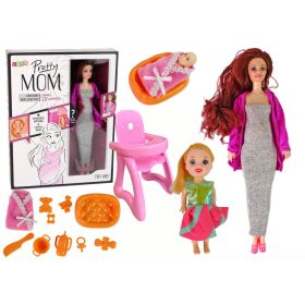 Várandós baba hosszú hajú kiegészítők