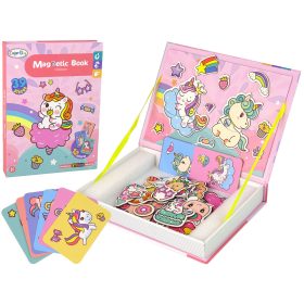 Mágneses kirakós könyv unikornisok kirakós kártyák