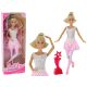 Anlily Baby Doll balerina táncosnő szobrocska konty rózsaszín ruha