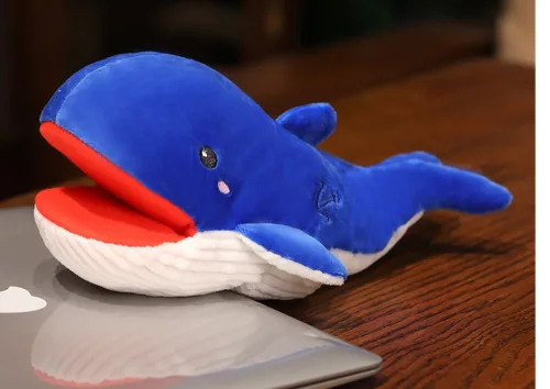 Plüss Kék Bálna Báb 30 cm