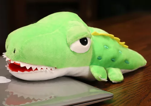 Plüss Kabala Krokodil Zöld Kézibáb 30 cm