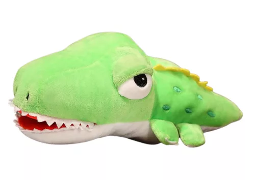 Plüss Kabala Krokodil Zöld Kézibáb 30 cm