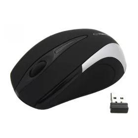   EM101S vezeték nélküli egér 2,4 GHz 3D, optikai USB Antares ezüst
