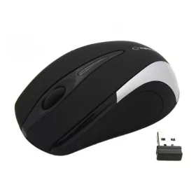   EM101S vezeték nélküli egér 2,4 GHz 3D, optikai USB Antares ezüst