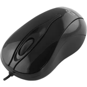 TM103K Vezetékes egér 3D optikai USB Hornet fekete titán