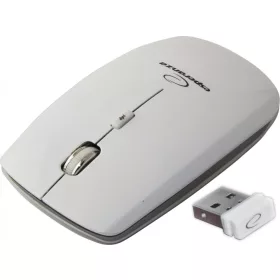   EM120W vezeték nélküli egér 2,4 GHz-es 4D optikai USB Saturn fehér