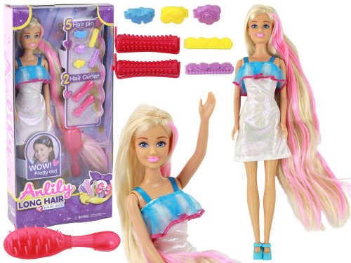 Anlily Dolls Hosszú Szőke Haj Hajformázás
