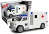 Mentőautó motorral és hanggal 1:20