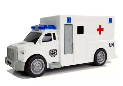 Mentőautó motorral és hanggal 1:20