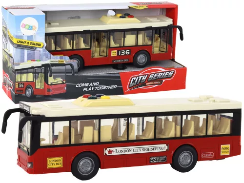 Elemmel működő buszfények hangjai Red City 1:16