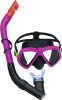 Búvármaszk szett légzőcsővel, rózsaszín 24070
