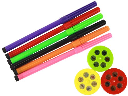 Dinoszaurusz projektor + 18 képes festőfilcek