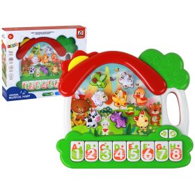 Orgona-zongora állatok az angol tanuláshoz oktatási panel