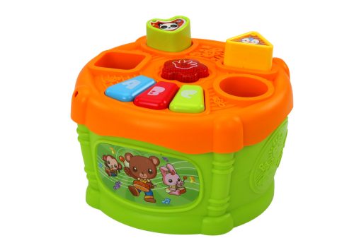 Interaktív oktatódob formák zöld és narancssárga