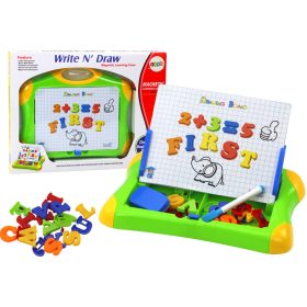 Mágneses oktatótábla betűk számok jelölőszivacs