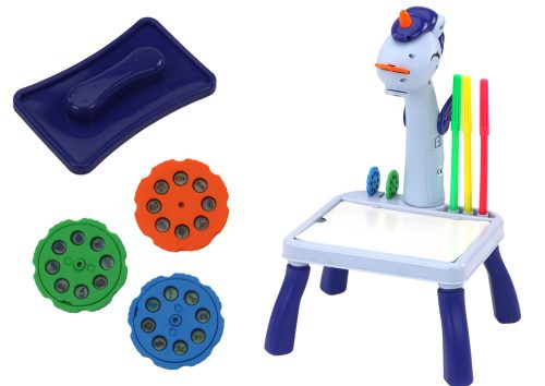 Mini Projektor Tetris Asztal 2 az 1-ben Unikornis Kék