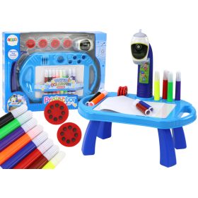 Kék asztali projektor rajzoláshoz