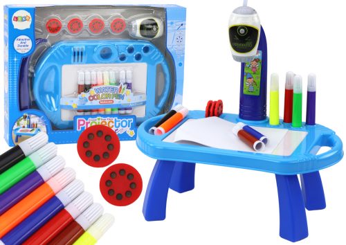 Kék asztali projektor rajzoláshoz