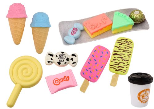 Édesség Kávézó Készlet Édesség Figurák Kávé Sütemény 25 db.