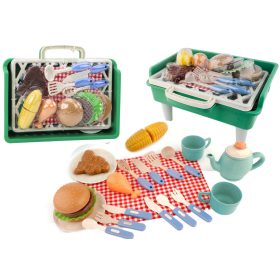   Grillezőkészlet Grill Étel Evőeszközök Tányérok Csészék