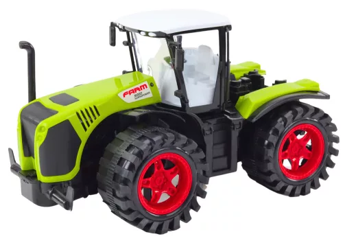 Mezőgazdasági traktor nagy súrlódású meghajtású zöld mezőgazdasági jármű