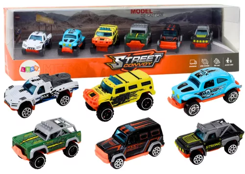 1:64-es terepjáró készlet, 6 darab