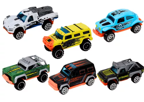 1:64-es terepjáró készlet, 6 darab