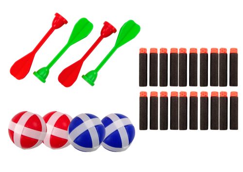 Arcade játék pajzs fegyverek darts labdák űr