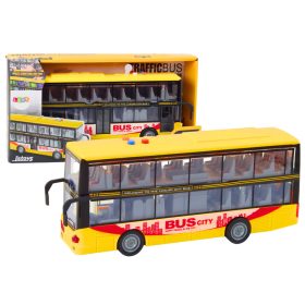 Emeletes busz 1:16 Fények Hangok Friction Drive Sárga