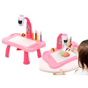   Mini Projektor Robot Asztal 2 az 1-ben Kiegészítők Rózsaszín