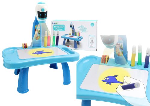 Mini Projektor Robot Asztal 2 az 1-ben Kiegészítők Kék