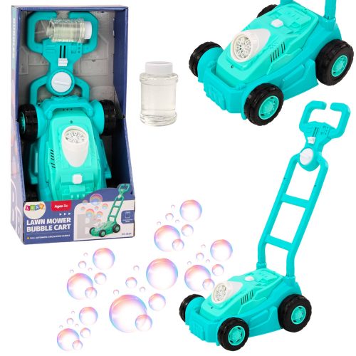 Bubble Machine fűnyíró traktor, kék fogantyúval