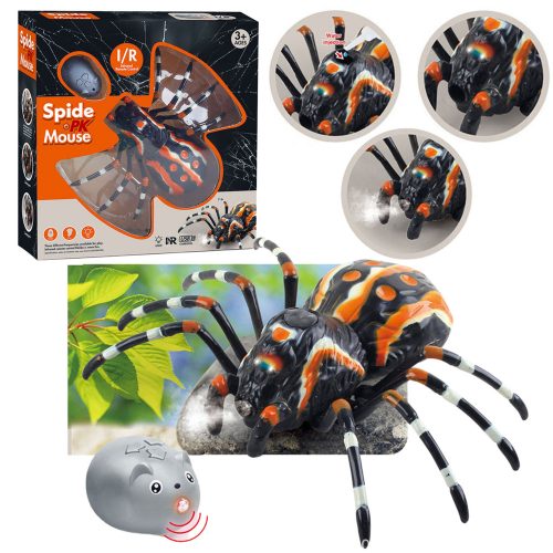 Távirányítós Tarantula Pók Infravörös Fekete R/C ST