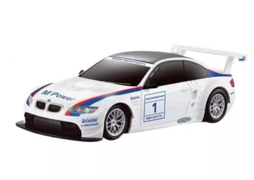 BMW M3 GT2 sportautó távirányítós autó fehér 1:24