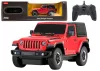 JEEP Wrangler JL Rubicon távirányítós RC autó Rastar piros 1:24