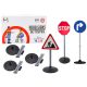 Oktatókészlet Nagy Útjelző Táblák 76 cm 3 db