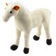 Plüss ló plüssjáték kabalafigura ölelnivaló játék fehér 40cm x 37cm
