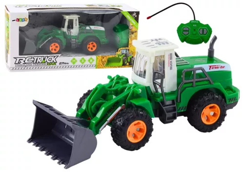 Távirányítású R/C Rakodó-Kotrógép Emelőkarral Zöld