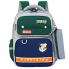 Dinoszaurusz Patch Iskolatáska Tolltartóval Szürke 16L