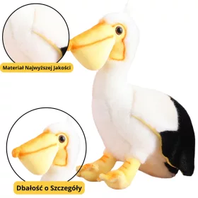   Plüss Pelikán Madár Plüss Játék Kabala Ölelnivaló Játék 24cm