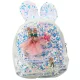 Gyerek Hátizsák Flitteres Nyúlfülekkel Fehér 22cm 4.4L