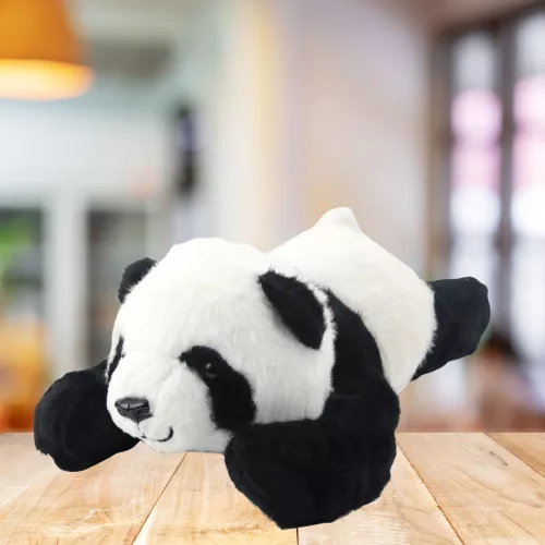 Plüss Kabala Ölelnivaló Játék Fekvő Panda Fekete-Fehér 30cm