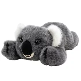 Plüss Játék Ölelnivaló Fekvő Koala Maci Szürke 30cm
