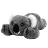 Plüss Játék Ölelnivaló Fekvő Koala Maci Szürke 30cm